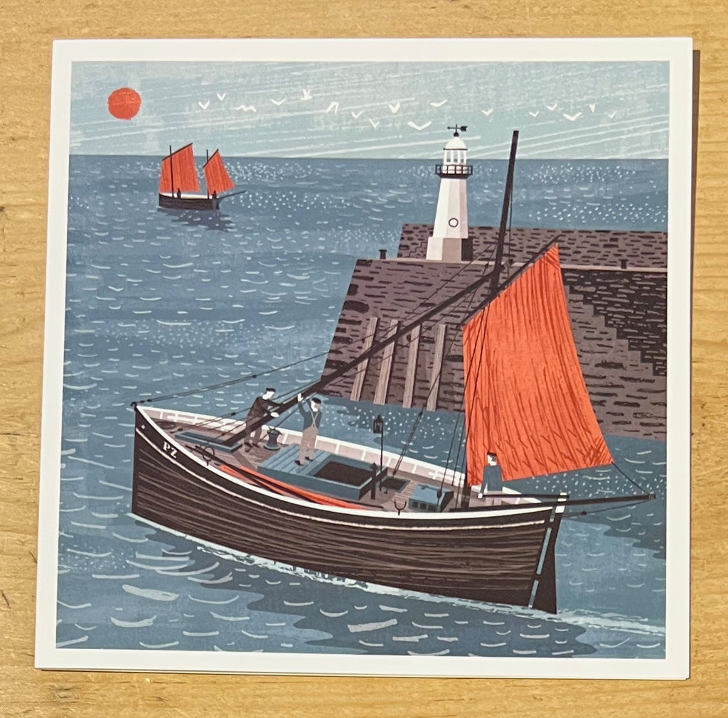 Lugger Leaving Harbour