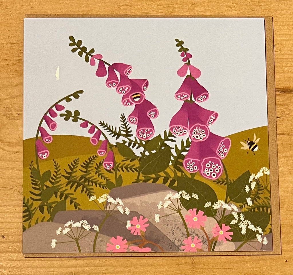Foxgloves & Bumble bees
