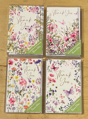 Thank you - Floral Notelets