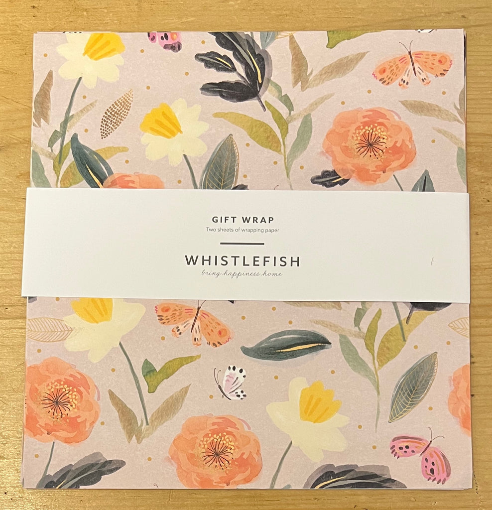 peach flowers - flat wrap