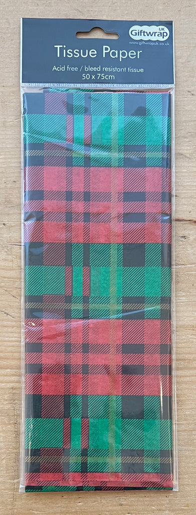 Red & Green Tartan - Tissue Paper