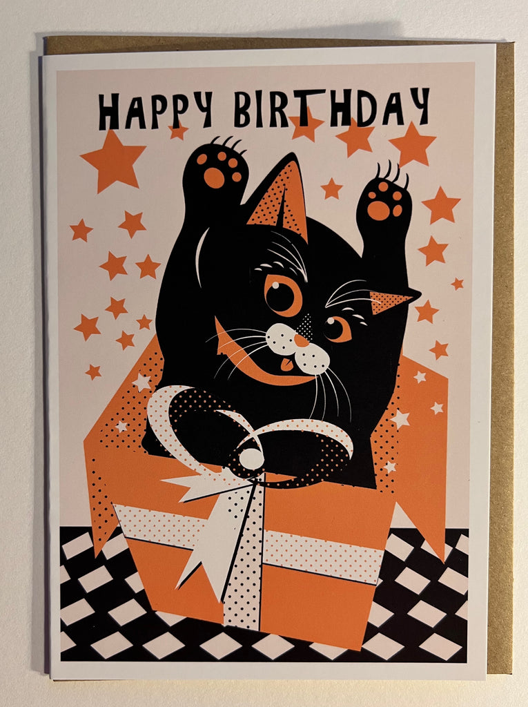 Happy Birthday Cat Present