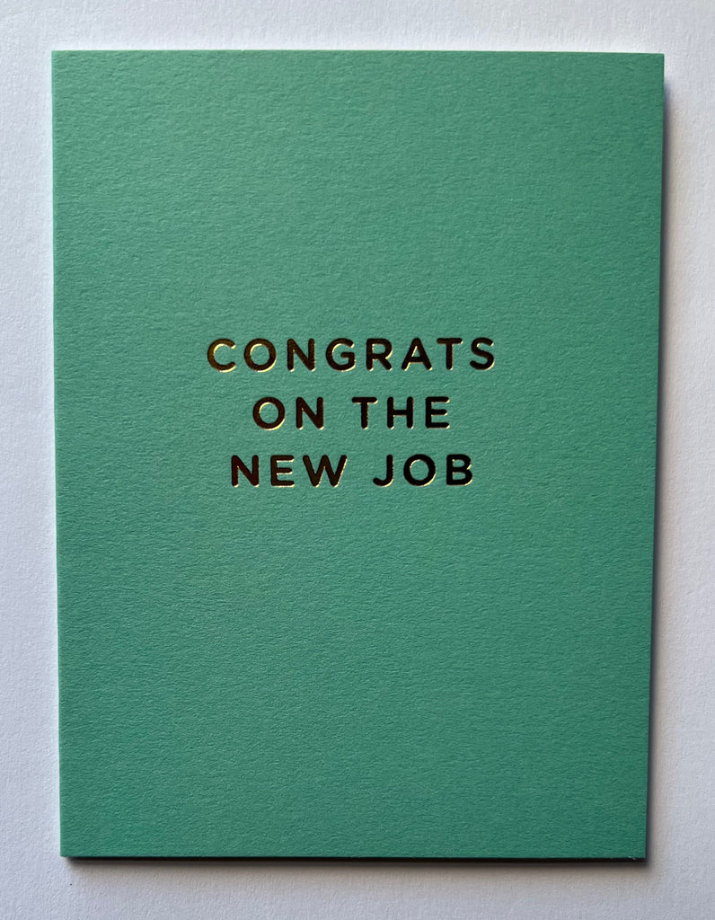 Congrats on the New Job