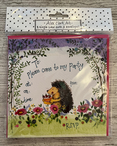 Hedgehog Party Invite