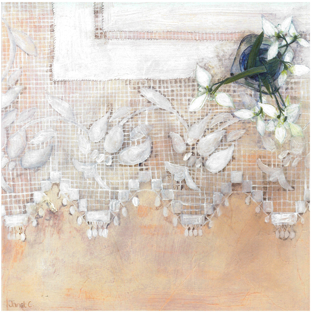 Snowdrops on Lace