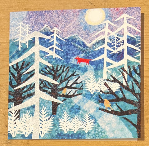 Dotty Fox in Blue Winter