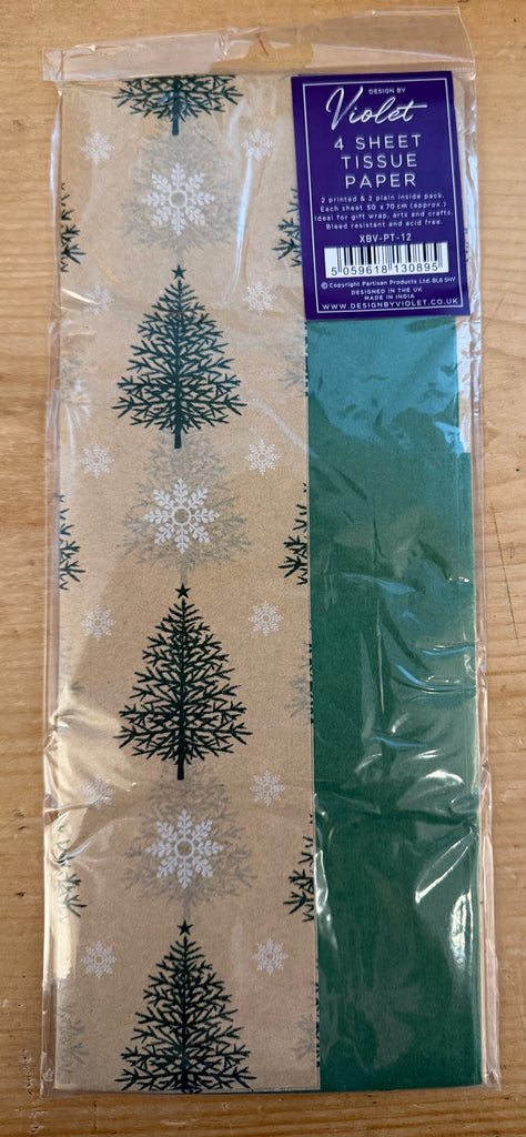 Tissue Paper - 4 sheets Trees