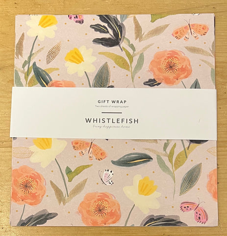 peach flowers - flat wrap