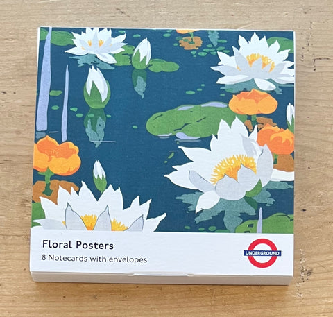 Floral Posters - 8 Notecards