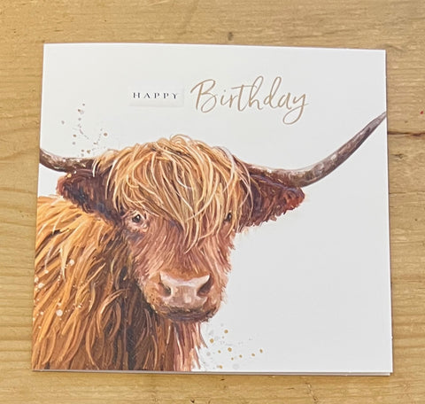 Highland Cow - Birthday
