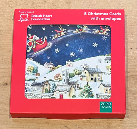 Santa over the Rooftops