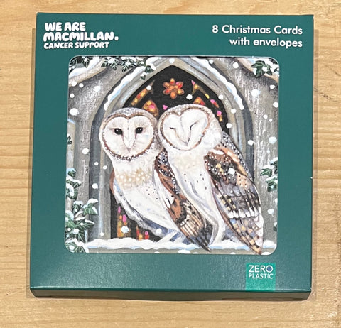 Owls in a Church Window