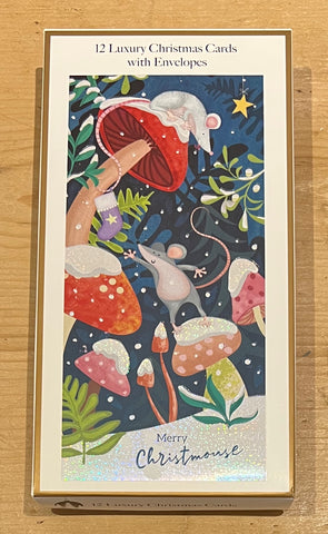 Toadstools & Mouse - 12 Cards