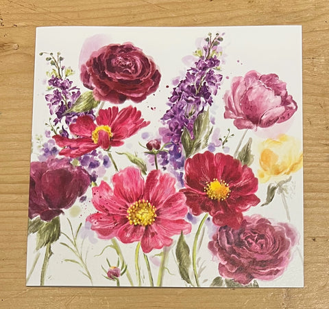 Burgundy Flowers
