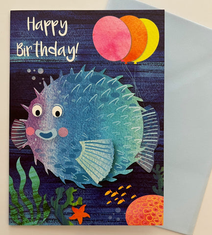 Puffer Fish - Happy Birthday
