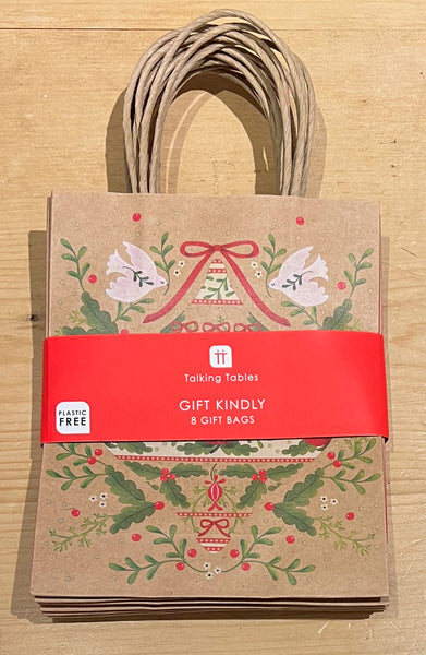 FOLK DESIGN Small Gift Bags - Set of 8