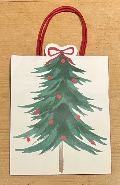 CHRISTMAS TREE Small Gift Bags - Set of 8
