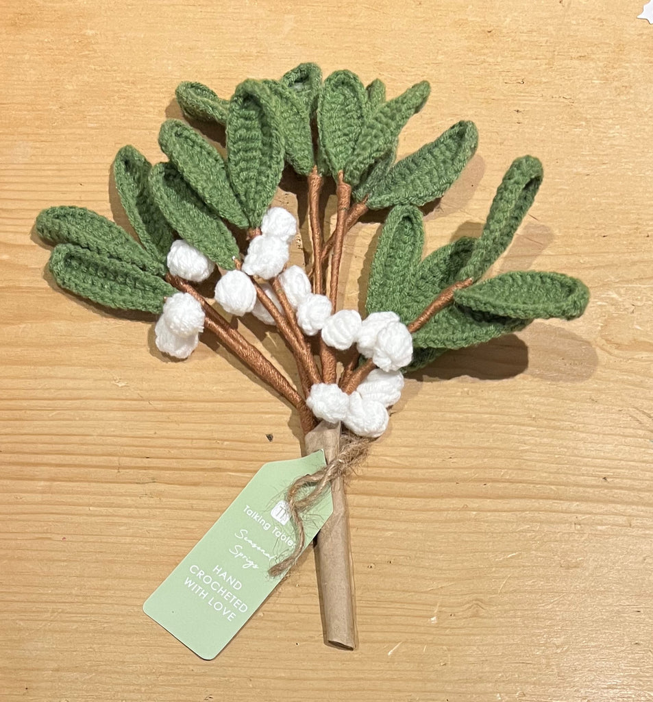Crochet Mistletoe Sprigs