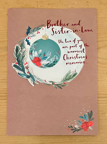 Brother and Sister in Law