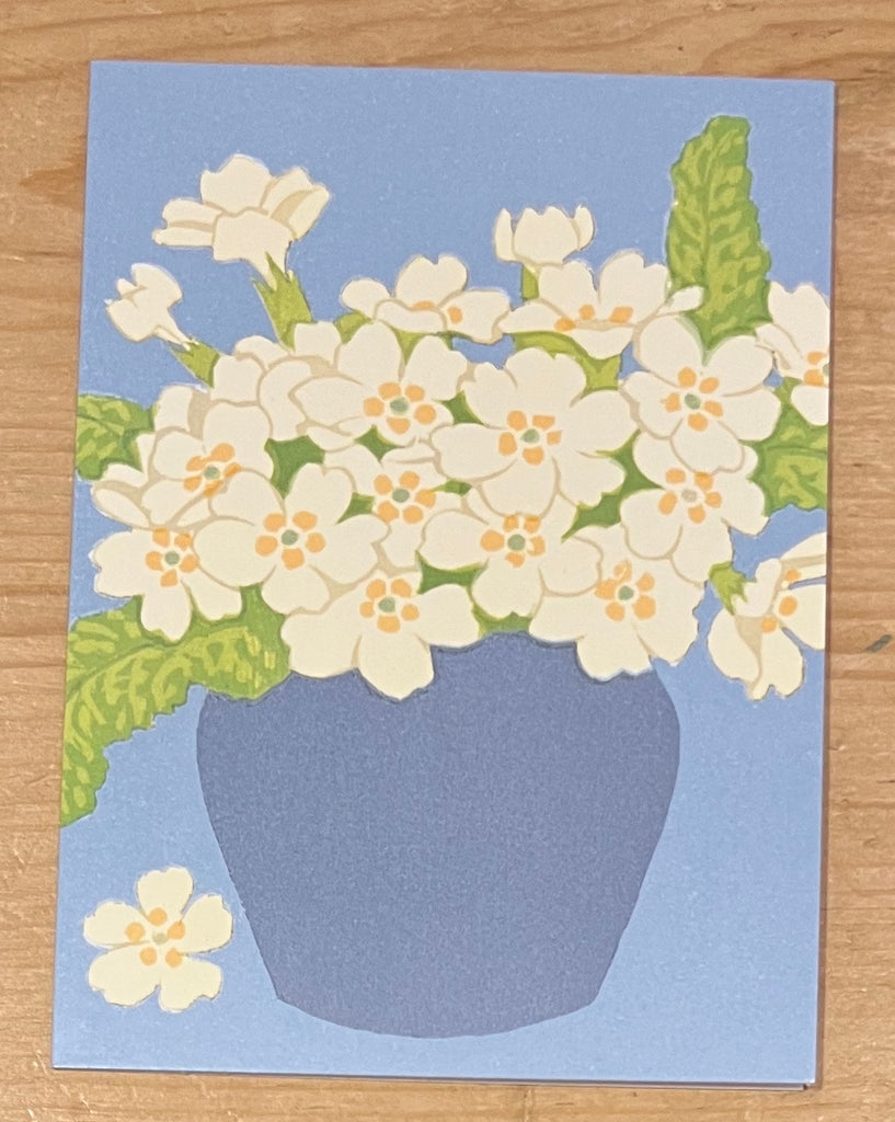 Primroses Woodcut