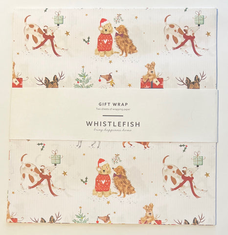 Christmas Dogs - Flat Gift Wrap