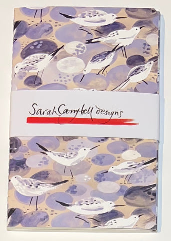 Stitched Notebook - Sandpipers