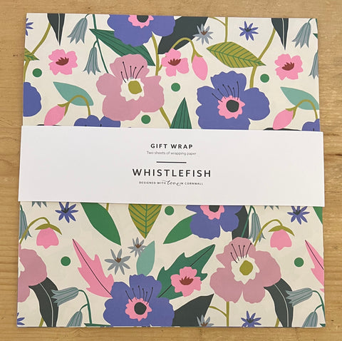 Purple & Pink Flowers - Flat Wrap