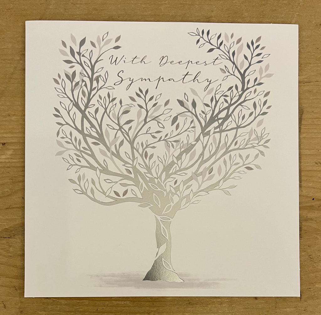 With Sympathy - Silver Tree