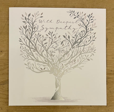 With Sympathy - Silver Tree
