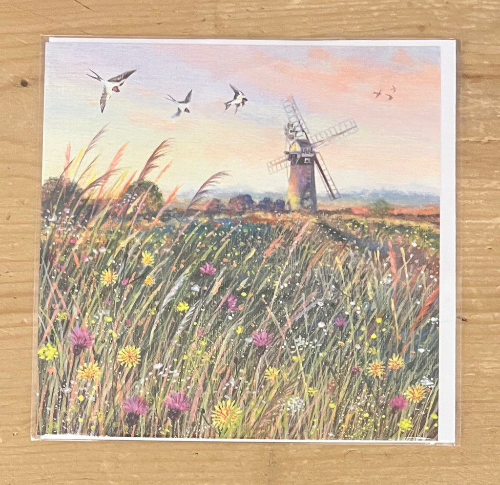 Windmill and Swallows