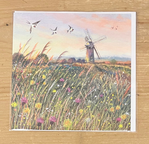 Windmill and Swallows