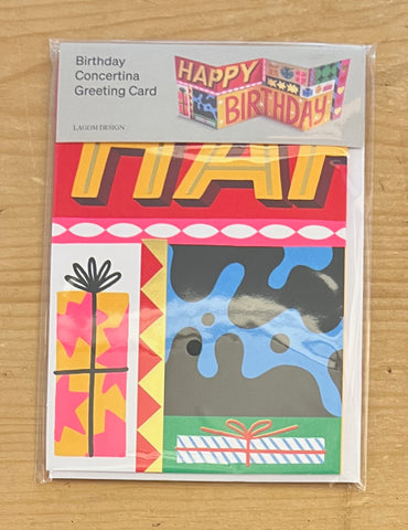 Birthday Concertina Card
