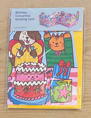 Birthday Table Concertina Card