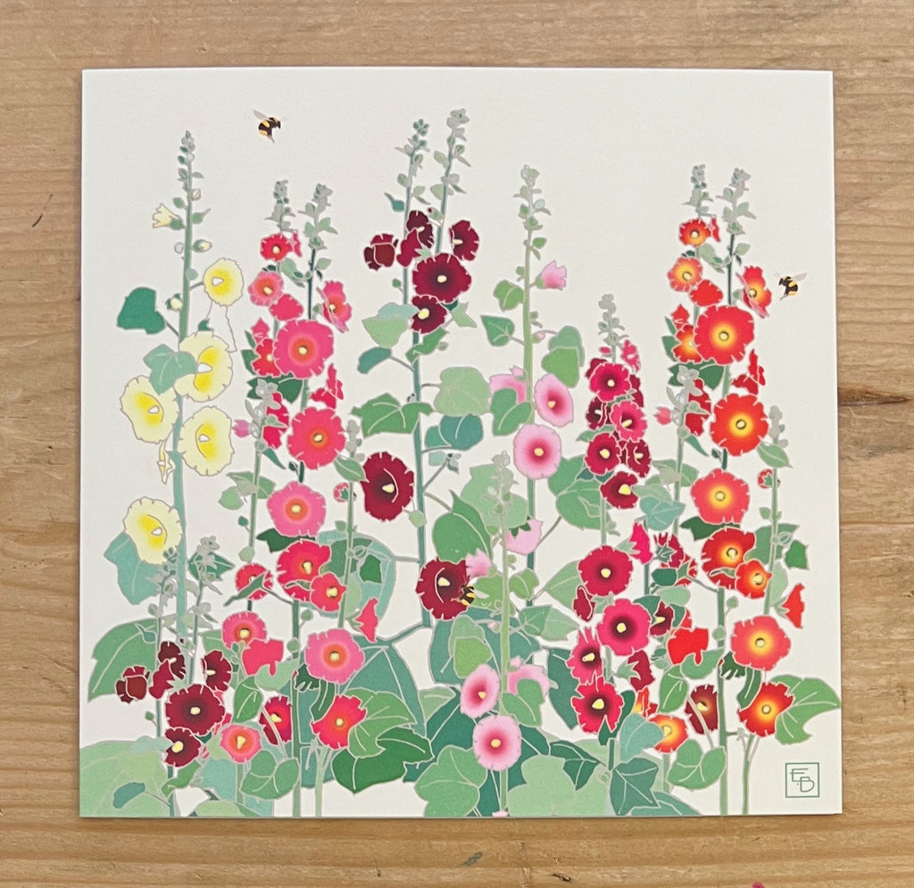 Hollyhocks
