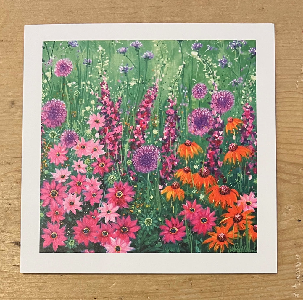 Foxgloves and Echinacea