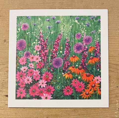 Foxgloves and Echinacea