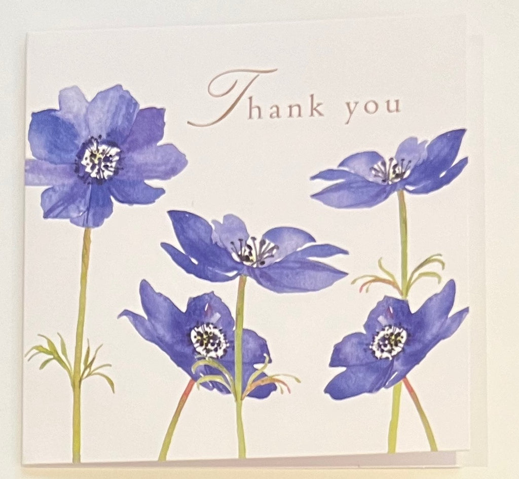 Thank You - Blue Poppies