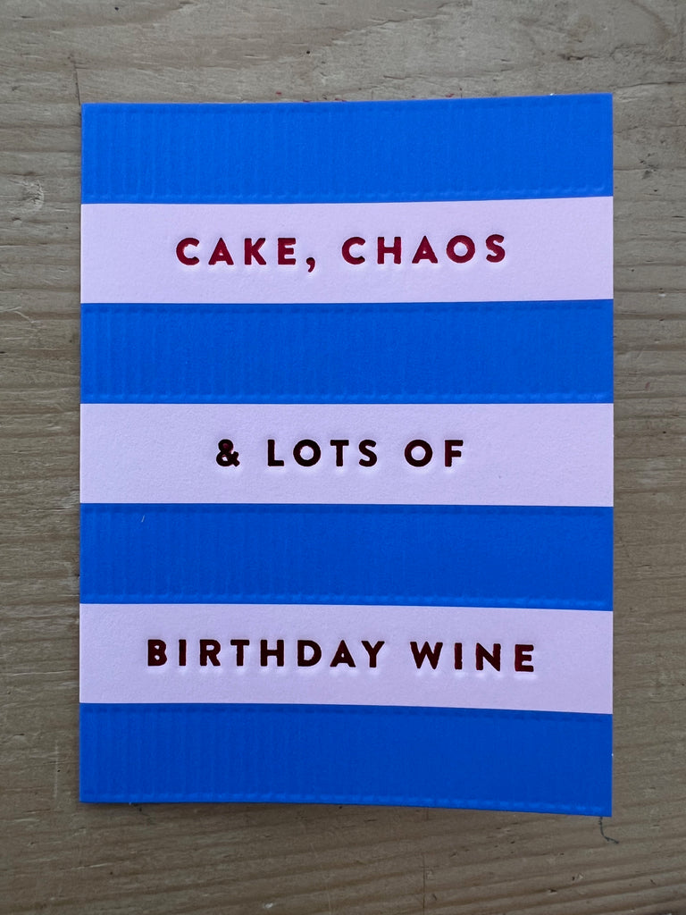 Cake, Chaos