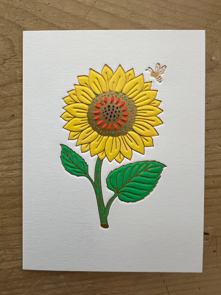 Sunflower & Bee