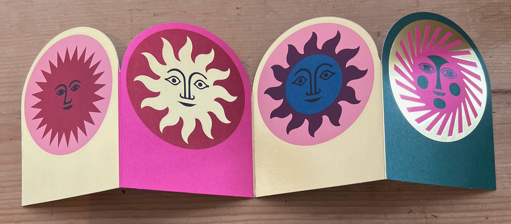 Sun Concertina Card