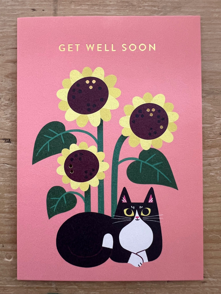 Cat Among the Sunflowers