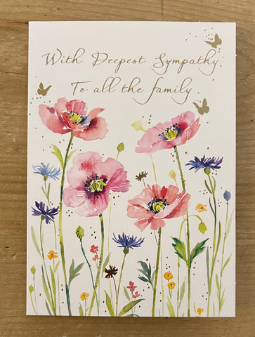 Sympathy - Poppies