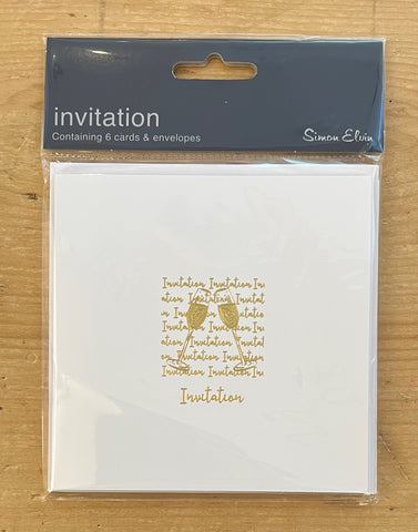 Invitations - 6 Cards