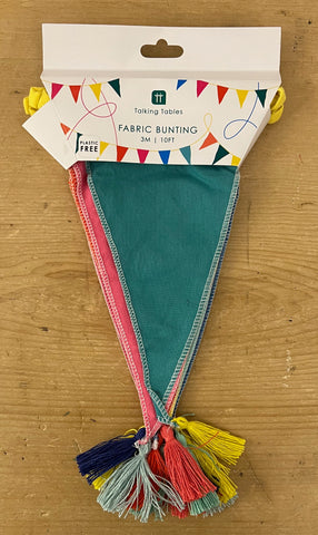3m of Fabric Bunting- - Colours
