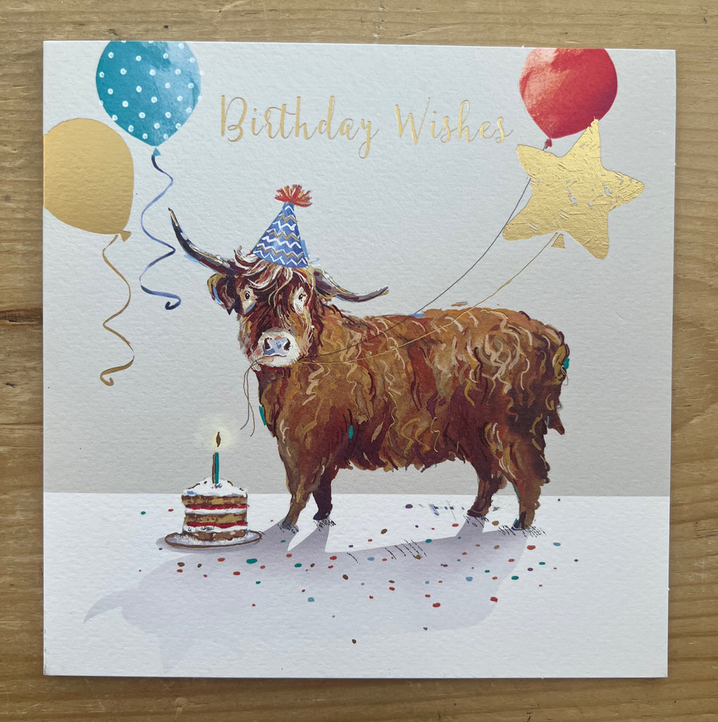 Highland Cow - Birthday Wishes