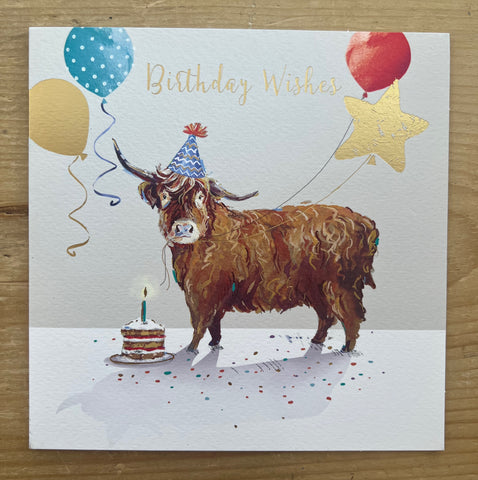 Highland Cow - Birthday Wishes
