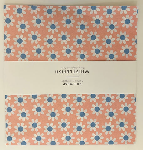 Pink Daisies - Flat Gift Wrap