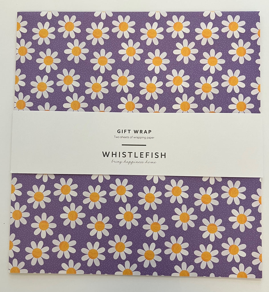 Purple Daisies - Flat Gift Wrap