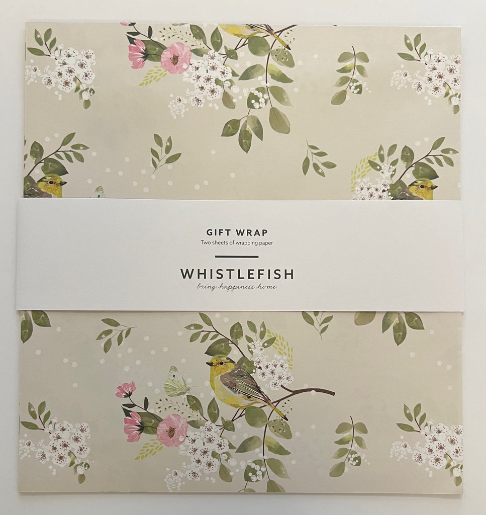Yellow Birds- Flat Gift Wrap