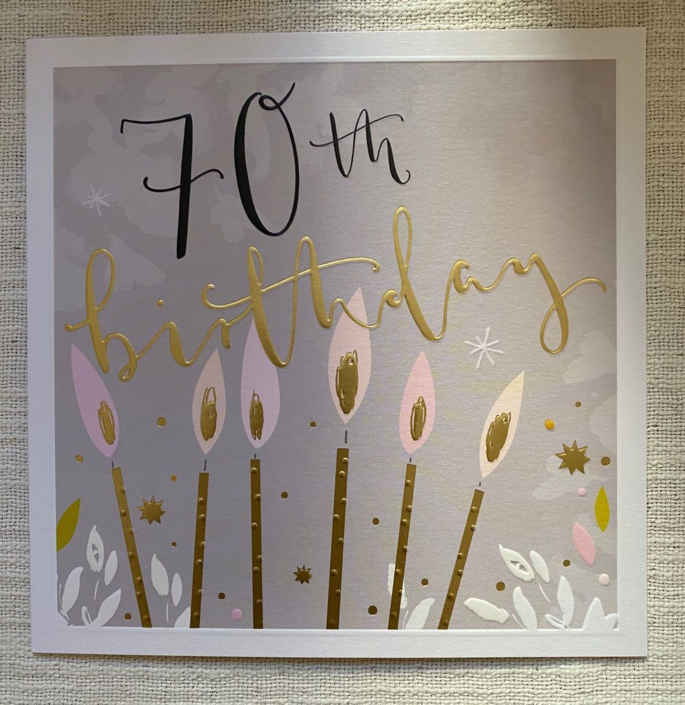 70th Candles - Luxury